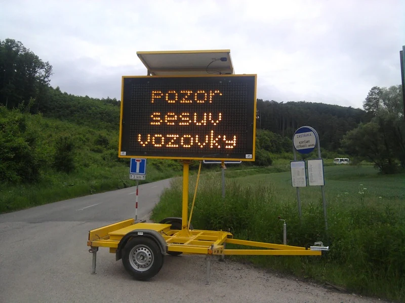 Úřední sdělení — Mobilní informační tabule